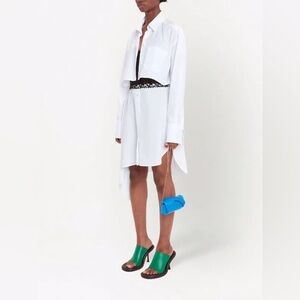 NWT JW Anderson lace-insert shirt dress